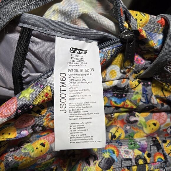 Jansport Trans Emoji Backpack School Multi Emoticon Laptop - Picture 5 of 11